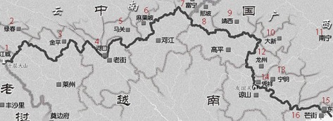 Bản đồ biên giới mới Việt Nam-Trung Quốc, ngồm những đia danh của Việt Nam đã bị sáp nhập vào Trung Quốc. Nguồn: Ủy ban Biên giới Quốc gia Trung Quốc.